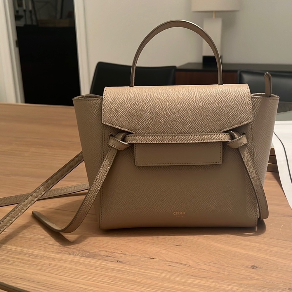 Authentic Like New CELINE Nano Belt Bag